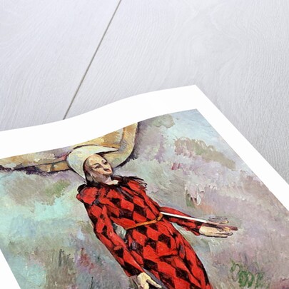 Harlequin, 1890 by Paul Cezanne