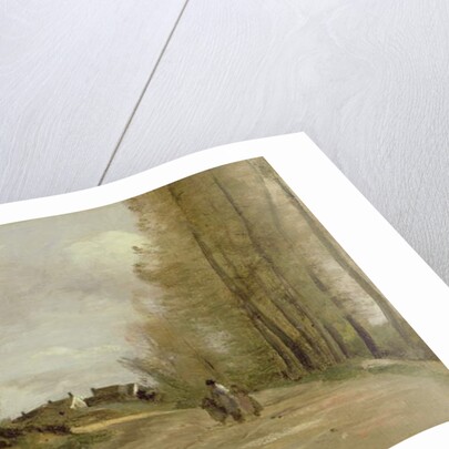 The Road in Gouvieux, c.1850-60 by Jean Baptiste Camille Corot