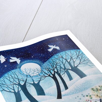 Winter Birds in the Snow, 2019 by Lisa Graa Jensen