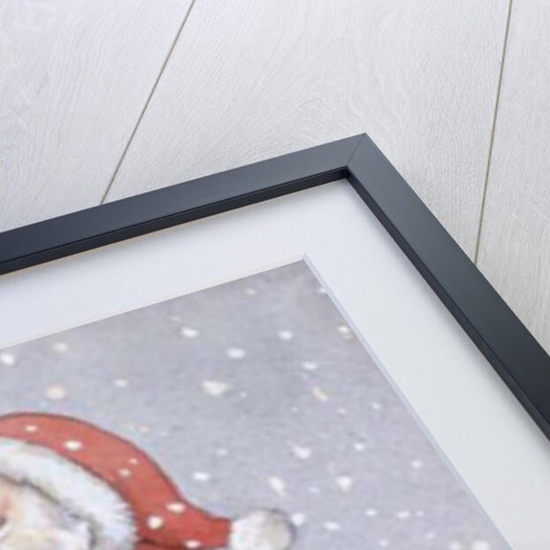 Father Christmas and a Robin by Lavinia Hamer