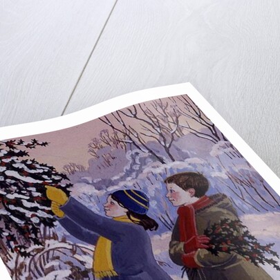 Gathering Holly by Lavinia Hamer