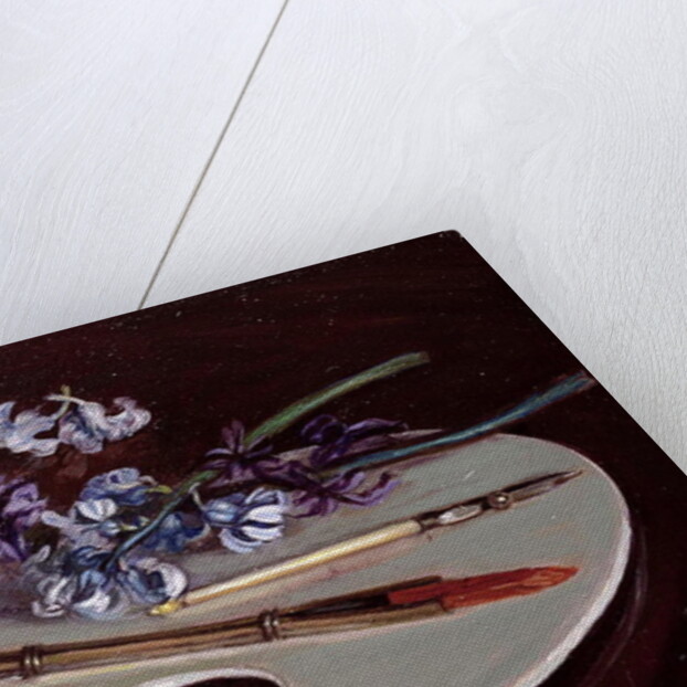 Porcelain Palette with Flowers by Caroline Hervey-Bathurst