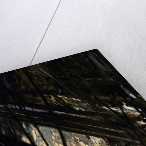 Constructing a stage set, c.1910 by Cyrus Cuneo