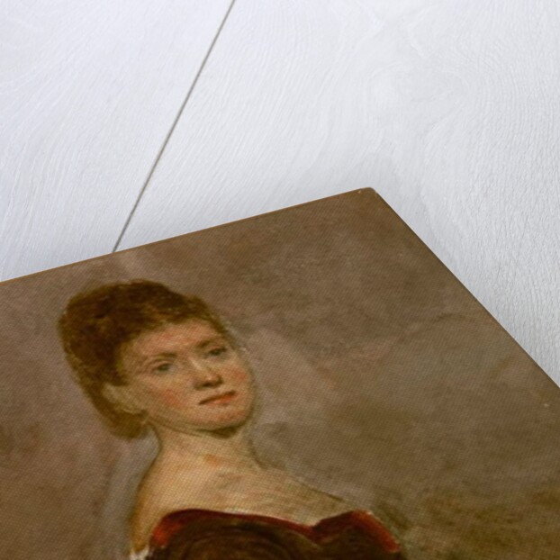 Study of a young woman holding a book by William Bright Morris