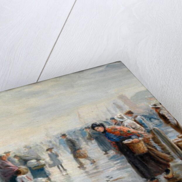 Crowds on a Wet Day by Walter Bonner Gash