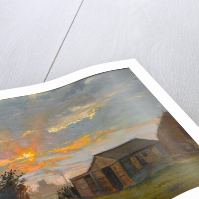 Sunset with a View of Kettering Looking Towards Mr Timpson's Shoe Factory by Walter Bonner Gash