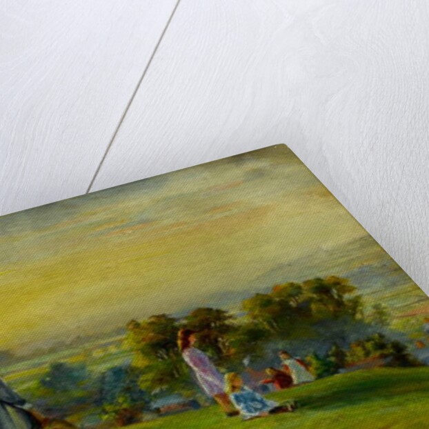 Study for 'Children playing in the fields at sunset' by Walter Bonner Gash