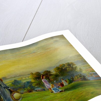 Study for 'Children playing in the fields at sunset' by Walter Bonner Gash