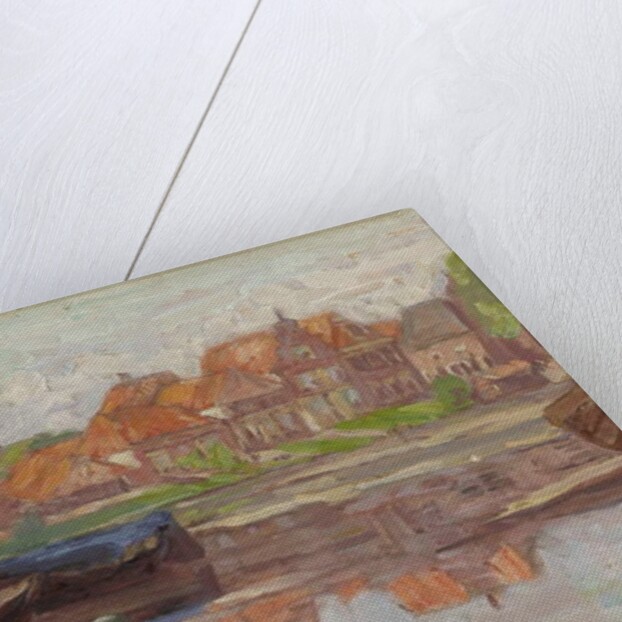 Boating scene, possibly in Holland by Arthur Haythorne Studd