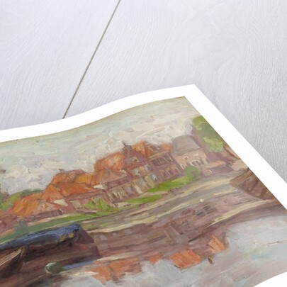 Boating scene, possibly in Holland by Arthur Haythorne Studd