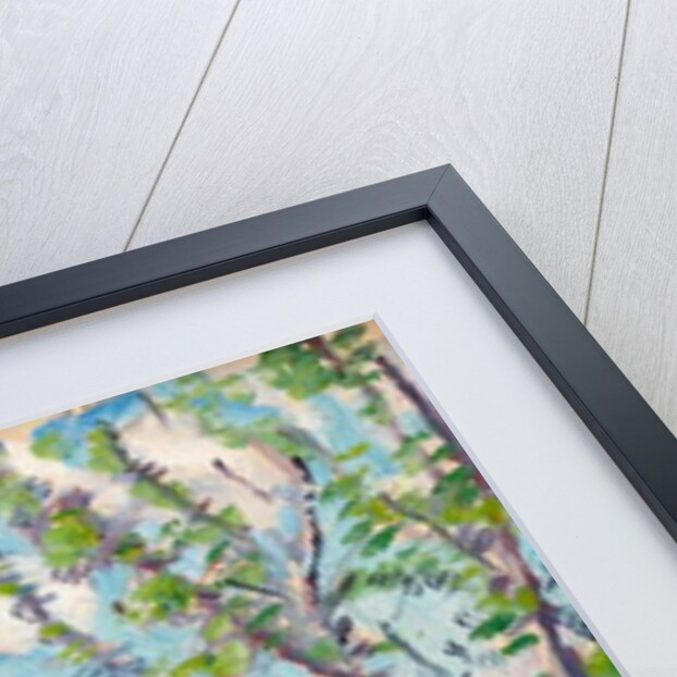 Blue sky and clouds with branches of fruit trees to the fore by Arthur Haythorne Studd