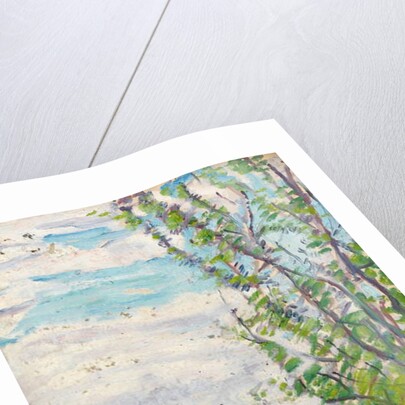 Blue sky and clouds with branches of fruit trees to the fore by Arthur Haythorne Studd