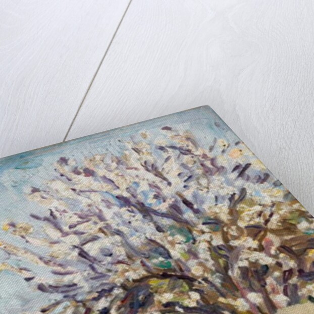 Almond Blossom on a sloping verge, c.1910 by Arthur Haythorne Studd