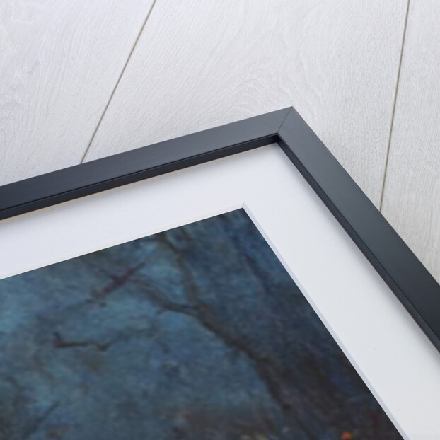 House at night with a single window lit by Albert de Belleroche