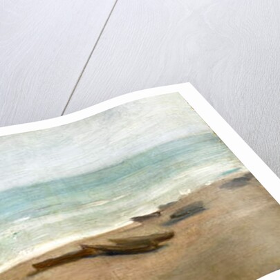 Boats along shoreline by Albert de Belleroche