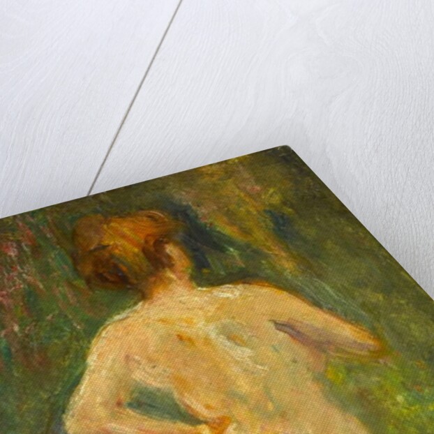 3/4 length standing nude, rear view, c.1895 by Albert de Belleroche