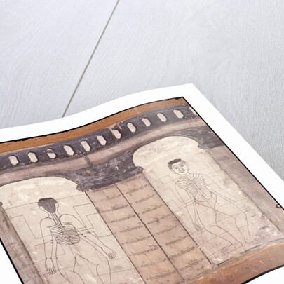 Depiction of massage points on the human body by Thai School
