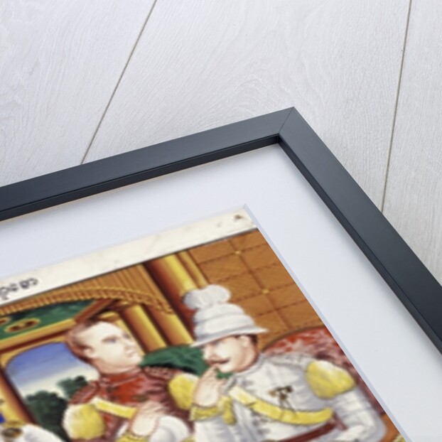 King Thibaw with dignitaries and a British officer by Hsaya Chone and Hsaya Saw