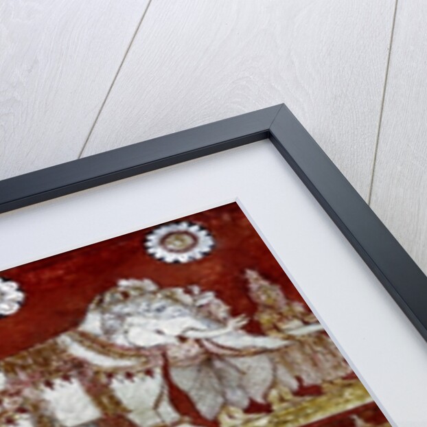 Detail of wall painting in the Degaldoruwa Vihraya Temple by Sri Lankan School