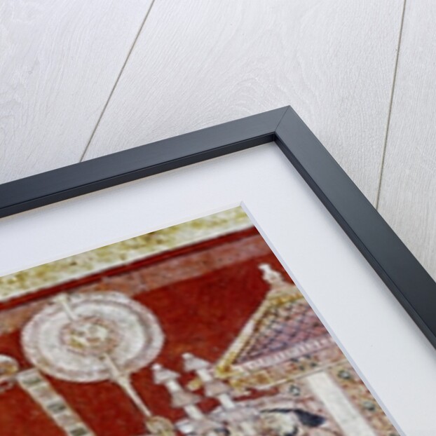 Detail of wall painting in the Degaldoruwa Vihraya Temple by Sri Lankan School