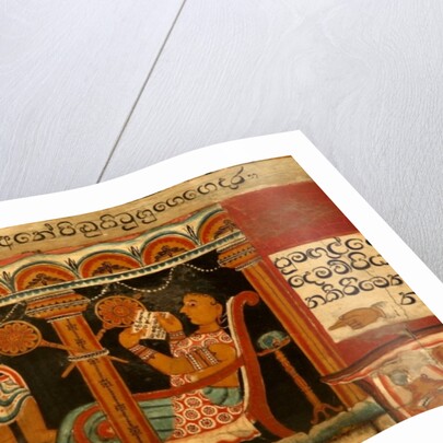 Wall painting in the Image House of the Subdharama Temple, Dehiwala by Sri Lankan School