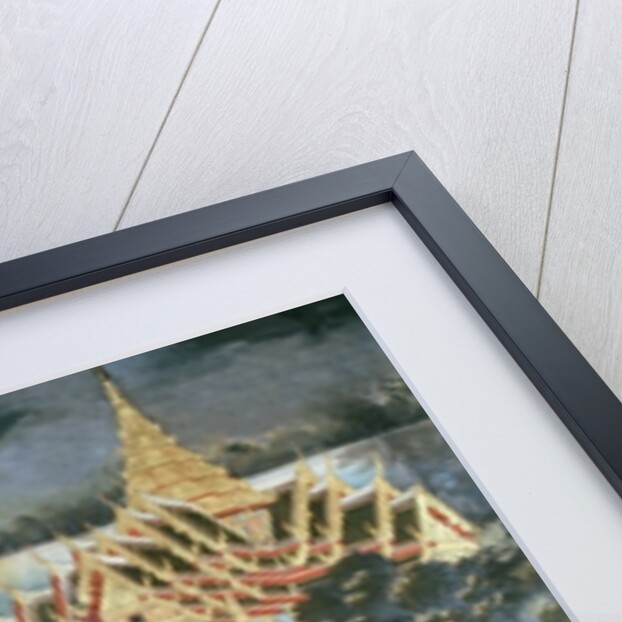 Offerings made to monks in the Temple of the Emerald Buddha, 1864 by Thai School