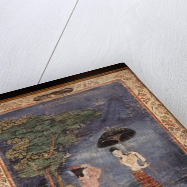 The elderly Brahmin Jujaka follows his young wife by School Thai