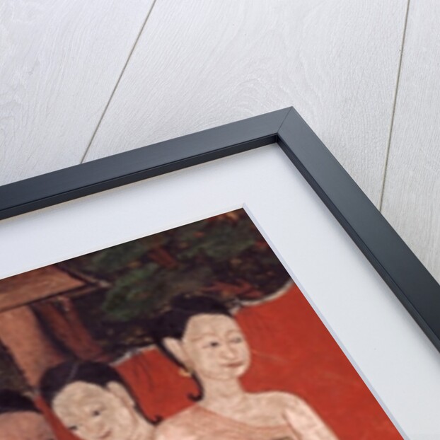 Detail showing a group of women, late 19th century by Thai School