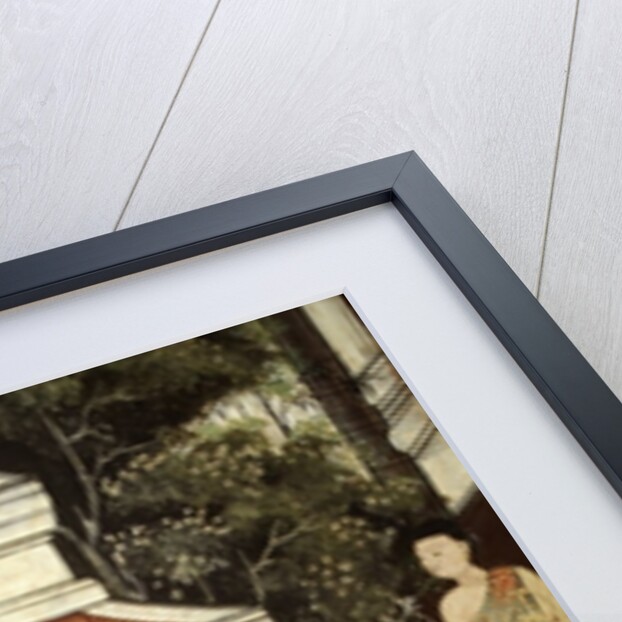 Palace ladies buying jewellery and mirrors from Muslim merchants, Rattanakosin style by Thai School