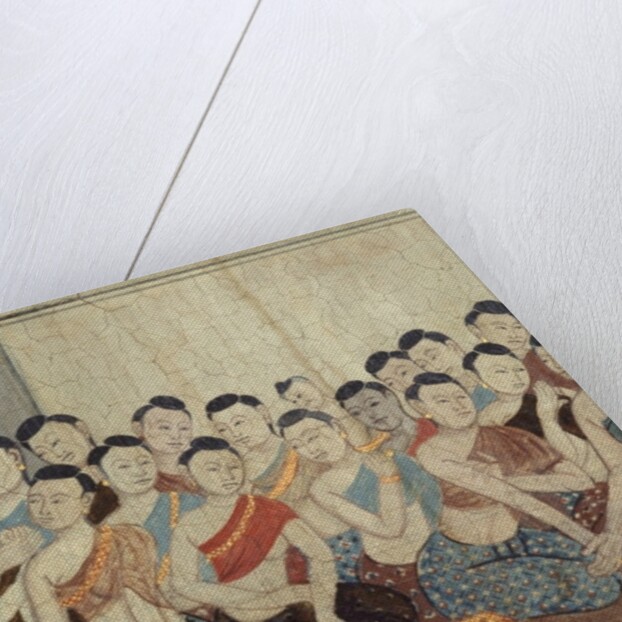 Group of women with attire and cropped hair typical of the 4th Reign by School Thai