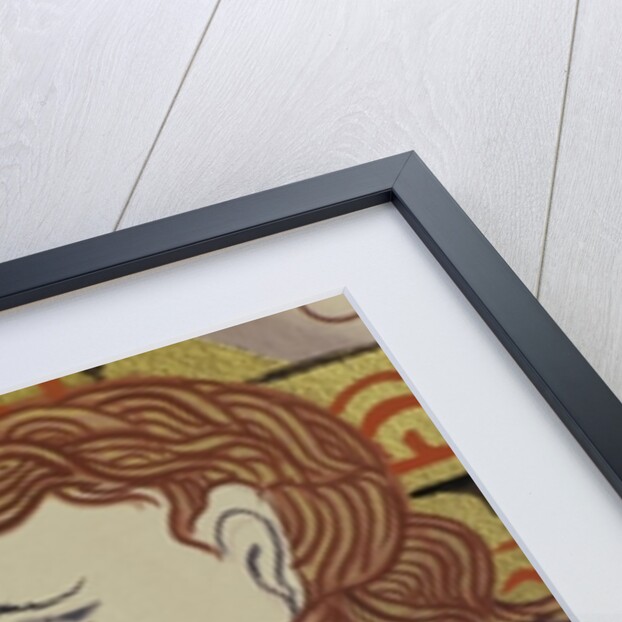 Contemporary painting in the classical style showing Thai and western people by School Thai