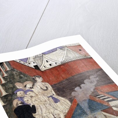 Foreign traders and Chinese merchants by Thai School