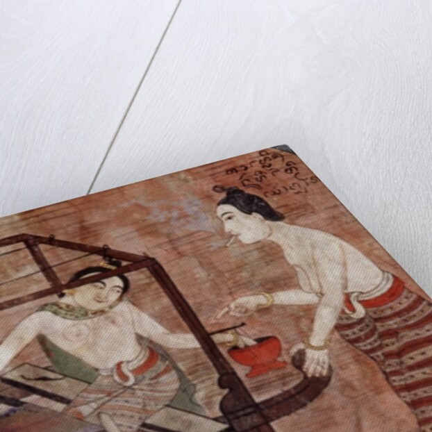 Women weaving by Thai School