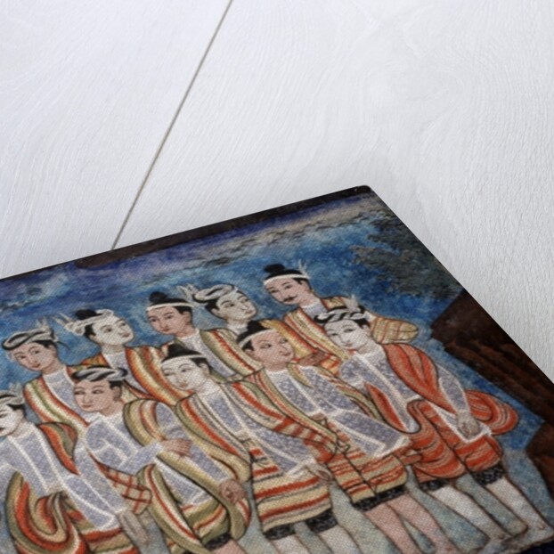 A group of Thai yai men by Thai School