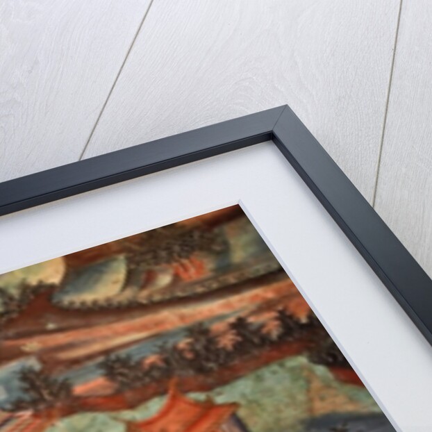 Detail of the murals of Viharn laikam portraying the Sang Thong Tales by Thai School