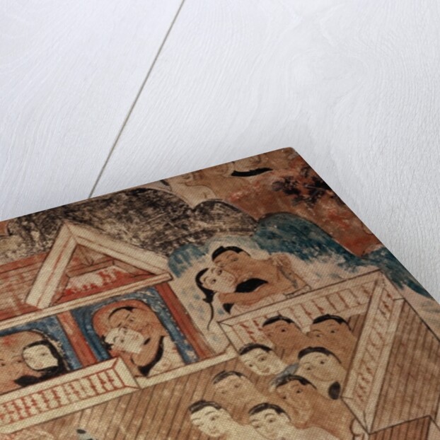 Detail of mural by Thai School