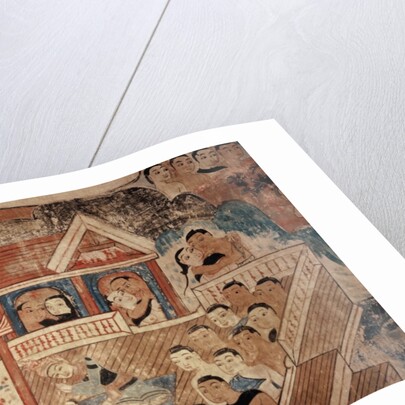 Detail of mural by Thai School