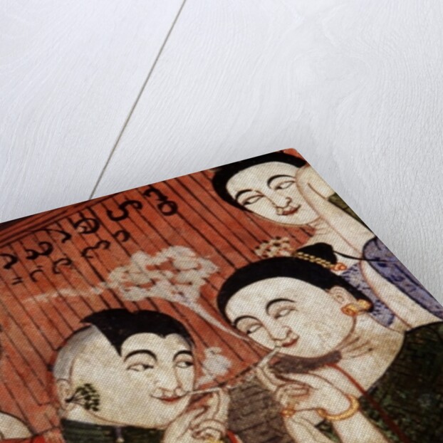 Lovers smoking by Thai School