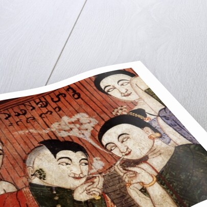 Lovers smoking by Thai School