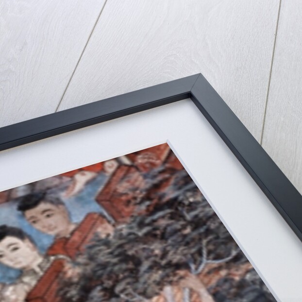 Detail from a mural in the Viharn laikam at Wat Phra Singh by Thai School