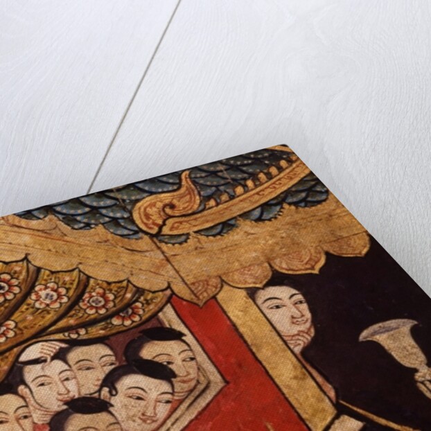 Detail from a mural at Wat Phra Singh by Thai School