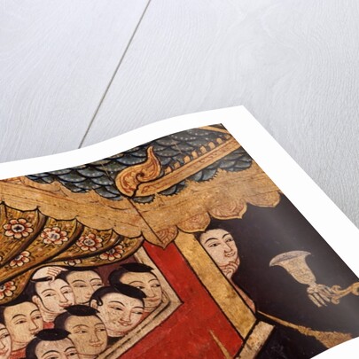 Detail from a mural at Wat Phra Singh by Thai School