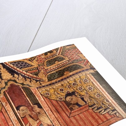 Detail from a mural at Wat Phra Singh by Thai School