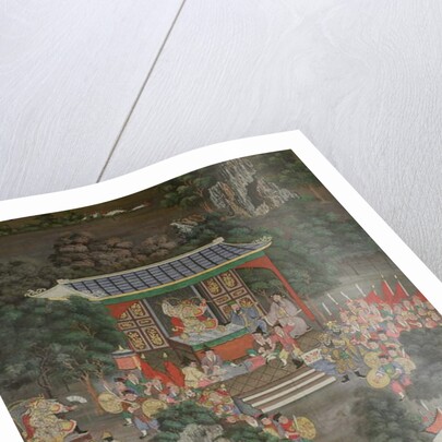 Scene with Chinese influence, Sala Geng, Wat Bowonniwet Vihara, Bangkok by Thai School