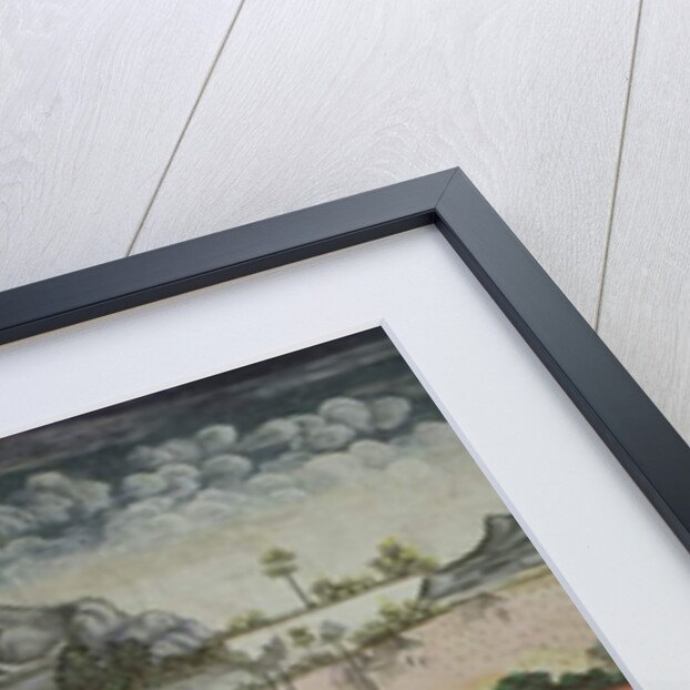 Town of Phitsanulok and fountain with statues of the Buddha, Wat Bowonniwet Vihara, Bangkok by Thai School