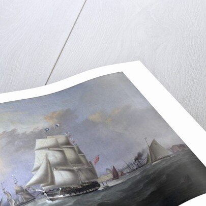 The Port of Liverpool: In the Foreground the Ship 'John Campbell', Owner Isaac Bold by Joseph Heard