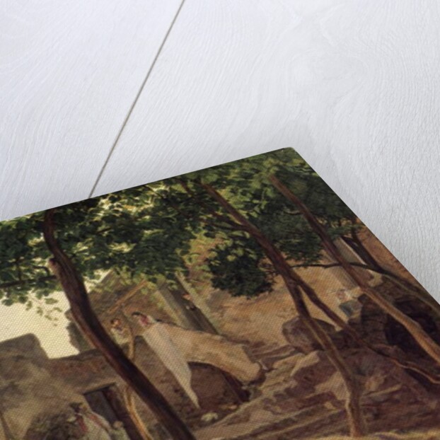 Farmyard near Sorrento, 1827 by Carl Wilhelm Goetzloff