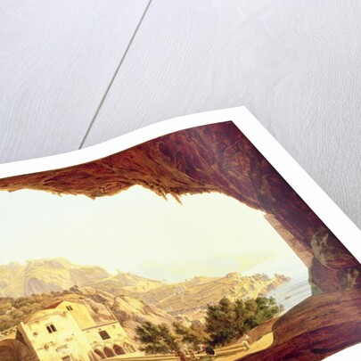 View from a Grotto over the Amalfi Coast, c.1842 by Carl Wilhelm Goetzloff