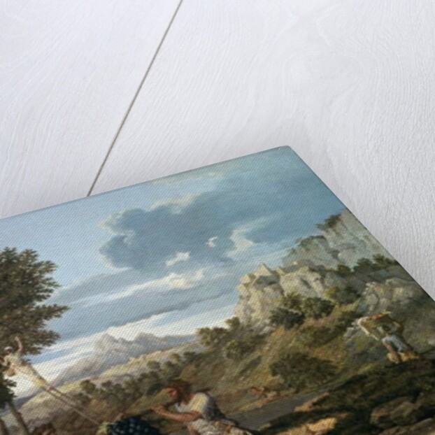 Autumn or the bunch of grapes brought back from the promised land - by Nicolas Poussin