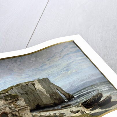 The cliffs of Etretat after the storm by Gustave Courbet